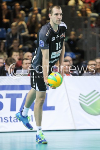  22.12.2016 RZESZOW POLAND<br />SIATKOWKA LIGA MISTRZOW <br />MEN CEV VOLLEYBALL CHAMPIONS LEAGUE 2016/2017<br />MATCH ASSECO RESOVIA RZESZOW - BERLIN RECYCLING VOLLEYS <br />N/Z WOUTER TER MAAT SYLWETKA <br /> 
