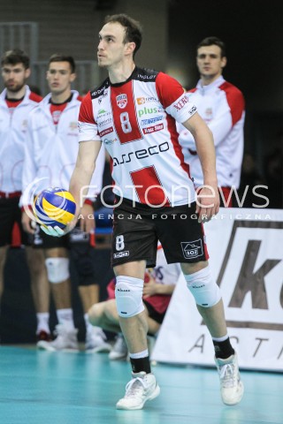  07.01.2017 RZESZOW<br />SIATKOWKA PLUSLIGA 2016/2017 MEN VOLLEYBALL POLAND POLISH PLUS LIGA LEAGUE SEASON 2016/2017<br />MECZ ASSECO RESOVIA RZESZOW - ESPADON SZCZECIN <br />N/Z MARKO IVOVIC SYLWETKA <br /> 