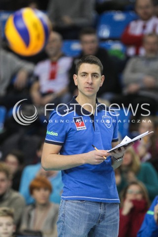  07.01.2017 RZESZOW<br />SIATKOWKA PLUSLIGA 2016/2017 MEN VOLLEYBALL POLAND POLISH PLUS LIGA LEAGUE SEASON 2016/2017<br />MECZ ASSECO RESOVIA RZESZOW - ESPADON SZCZECIN <br />N/Z MICHAL MIESZKO GOGOL - I TRENER ( HEAD COACH ) SYLWETKA <br /> 