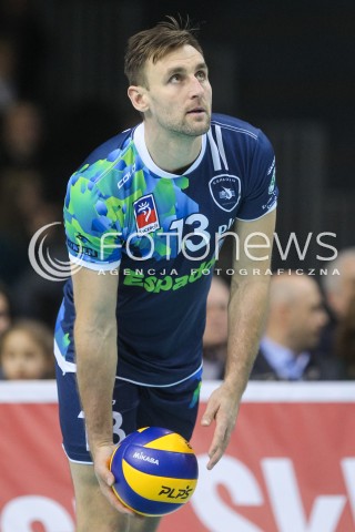  07.01.2017 RZESZOW<br />SIATKOWKA PLUSLIGA 2016/2017 MEN VOLLEYBALL POLAND POLISH PLUS LIGA LEAGUE SEASON 2016/2017<br />MECZ ASSECO RESOVIA RZESZOW - ESPADON SZCZECIN <br />N/Z MARCIN WIKA SYLWETKA <br /> 