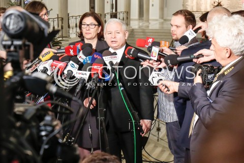  11.01.2017 WARSZAWA SEJM<br />POSIEDZENIE SEJMU RP<br />N/Z JAROSLAW KACZYNSKI<br /> 