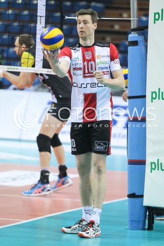  11.01.2017 RZESZOW <br />SIATKOWKA PUCHAR POLSKI MEZCZYZN 2017 <br />MECZ 1/4 PUCHARU POLSKI <br />MEN VOLLEYBALL POLAND POLISH CUP SEASON 2016/2017 <br />MECZ ASSECO RESOVIA RZESZOW - LOTOS TREFL GDANSK <br />N/Z JOCHEN SCHOPS SYLWETKA <br /> 