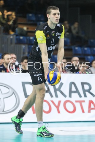  11.01.2017 RZESZOW <br />SIATKOWKA PUCHAR POLSKI MEZCZYZN 2017 <br />MECZ 1/4 PUCHARU POLSKI <br />MEN VOLLEYBALL POLAND POLISH CUP SEASON 2016/2017 <br />MECZ ASSECO RESOVIA RZESZOW - LOTOS TREFL GDANSK <br />N/Z DMYTRO PASHYTSKYY ( PASZYCKI ) SYLWETKA <br /> 