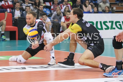  11.01.2017 RZESZOW <br />SIATKOWKA PUCHAR POLSKI MEZCZYZN 2017 <br />MECZ 1/4 PUCHARU POLSKI <br />MEN VOLLEYBALL POLAND POLISH CUP SEASON 2016/2017 <br />MECZ ASSECO RESOVIA RZESZOW - LOTOS TREFL GDANSK <br />N/Z PIOTR GACEK BARTOSZ PIETRUCZUK <br /> 