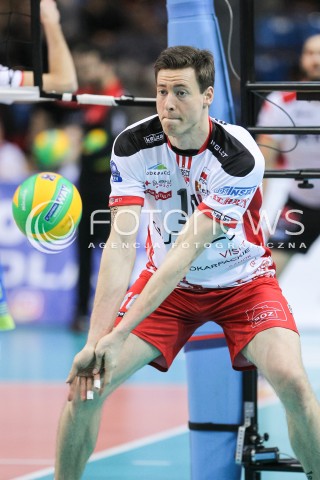  19.01.2017 RZESZOW POLAND<br />SIATKOWKA LIGA MISTRZOW <br />MEN CEV VOLLEYBALL CHAMPIONS LEAGUE 2016/2017<br />MATCH ASSECO RESOVIA RZESZOW - CUCINE LUBE CIVITANOVA <br />N/Z JOCHEN SCHOPS SYLWETKA <br /> 