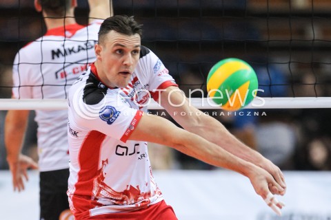  19.01.2017 RZESZOW POLAND<br />SIATKOWKA LIGA MISTRZOW <br />MEN CEV VOLLEYBALL CHAMPIONS LEAGUE 2016/2017<br />MATCH ASSECO RESOVIA RZESZOW - CUCINE LUBE CIVITANOVA <br />N/Z GAVIN SCHMITT SYLWETKA <br /> 
