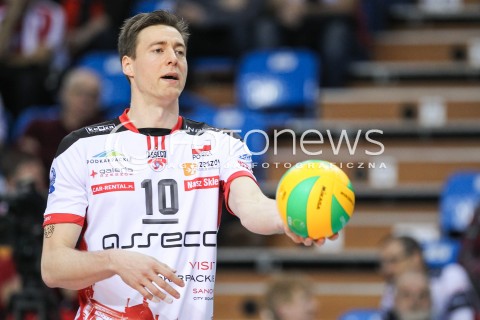  19.01.2017 RZESZOW POLAND<br />SIATKOWKA LIGA MISTRZOW <br />MEN CEV VOLLEYBALL CHAMPIONS LEAGUE 2016/2017<br />MATCH ASSECO RESOVIA RZESZOW - CUCINE LUBE CIVITANOVA <br />N/Z JOCHEN SCHOPS SYLWETKA <br /> 