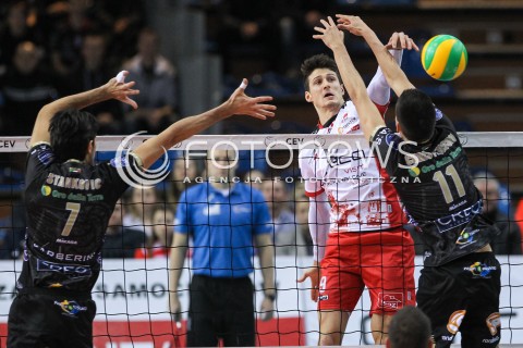  19.01.2017 RZESZOW POLAND<br />SIATKOWKA LIGA MISTRZOW <br />MEN CEV VOLLEYBALL CHAMPIONS LEAGUE 2016/2017<br />MATCH ASSECO RESOVIA RZESZOW - CUCINE LUBE CIVITANOVA <br />N/Z THIBAULT ROSSARD <br /> 