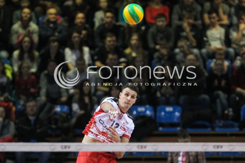  19.01.2017 RZESZOW POLAND<br />SIATKOWKA LIGA MISTRZOW <br />MEN CEV VOLLEYBALL CHAMPIONS LEAGUE 2016/2017<br />MATCH ASSECO RESOVIA RZESZOW - CUCINE LUBE CIVITANOVA <br />N/Z GAVIN SCHMITT SYLWETKA <br /> 