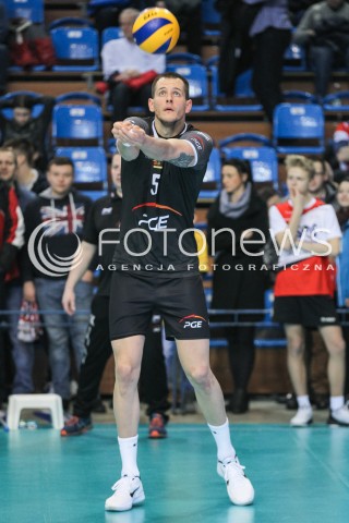  28.01.2017 RZESZOW<br />SIATKOWKA PLUSLIGA 2016/2017 MEN VOLLEYBALL POLAND POLISH PLUS LIGA LEAGUE SEASON 2016/2017<br />MECZ ASSECO RESOVIA RZESZOW - PGE SKRA BELCHATOW <br />N/Z BARTOSZ KUREK SYLWETKA <br /> 