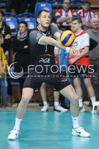 28.01.2017 RZESZOW<br />SIATKOWKA PLUSLIGA 2016/2017 MEN VOLLEYBALL POLAND POLISH PLUS LIGA LEAGUE SEASON 2016/2017<br />MECZ ASSECO RESOVIA RZESZOW - PGE SKRA BELCHATOW <br />N/Z BARTOSZ KUREK SYLWETKA <br /> 