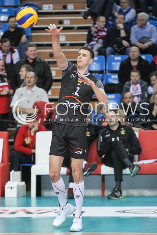  28.01.2017 RZESZOW<br />SIATKOWKA PLUSLIGA 2016/2017 MEN VOLLEYBALL POLAND POLISH PLUS LIGA LEAGUE SEASON 2016/2017<br />MECZ ASSECO RESOVIA RZESZOW - PGE SKRA BELCHATOW <br />N/Z MARIUSZ WLAZLY SYLWETKA <br /> 