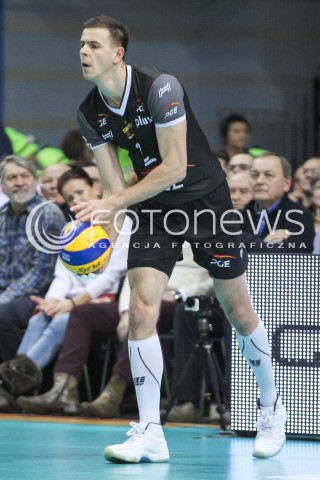  28.01.2017 RZESZOW<br />SIATKOWKA PLUSLIGA 2016/2017 MEN VOLLEYBALL POLAND POLISH PLUS LIGA LEAGUE SEASON 2016/2017<br />MECZ ASSECO RESOVIA RZESZOW - PGE SKRA BELCHATOW <br />N/Z MARIUSZ WLAZLY SYLWETKA <br /> 