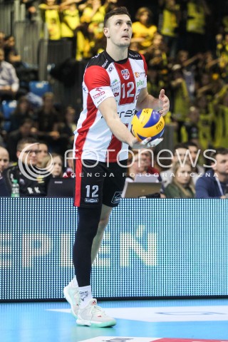  28.01.2017 RZESZOW<br />SIATKOWKA PLUSLIGA 2016/2017 MEN VOLLEYBALL POLAND POLISH PLUS LIGA LEAGUE SEASON 2016/2017<br />MECZ ASSECO RESOVIA RZESZOW - PGE SKRA BELCHATOW <br />N/Z GAVIN SCHMITT SYLWETKA <br /> 