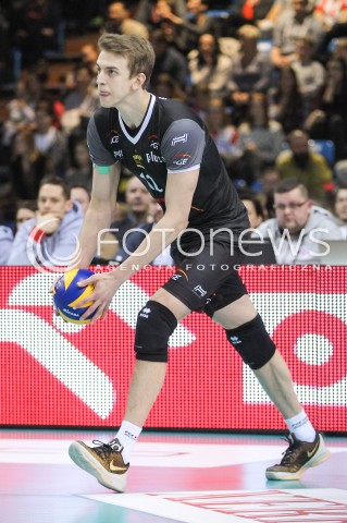  28.01.2017 RZESZOW<br />SIATKOWKA PLUSLIGA 2016/2017 MEN VOLLEYBALL POLAND POLISH PLUS LIGA LEAGUE SEASON 2016/2017<br />MECZ ASSECO RESOVIA RZESZOW - PGE SKRA BELCHATOW <br />N/Z ARTUR SZALPUK SYLWETKA <br /> 