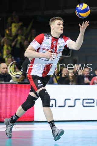  28.01.2017 RZESZOW<br />SIATKOWKA PLUSLIGA 2016/2017 MEN VOLLEYBALL POLAND POLISH PLUS LIGA LEAGUE SEASON 2016/2017<br />MECZ ASSECO RESOVIA RZESZOW - PGE SKRA BELCHATOW <br />N/Z JOHN GORDON PERRIN SYLWETKA <br /> 