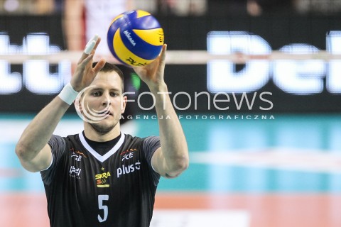  28.01.2017 RZESZOW<br />SIATKOWKA PLUSLIGA 2016/2017 MEN VOLLEYBALL POLAND POLISH PLUS LIGA LEAGUE SEASON 2016/2017<br />MECZ ASSECO RESOVIA RZESZOW - PGE SKRA BELCHATOW <br />N/Z BARTOSZ KUREK SYLWETKA <br /> 
