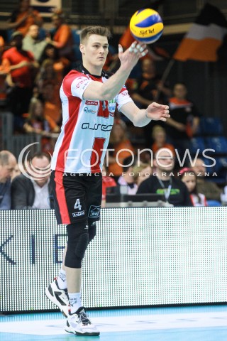  05.02.2017 RZESZOW<br />SIATKOWKA PLUSLIGA 2016/2017 MEN VOLLEYBALL POLAND POLISH PLUS LIGA LEAGUE SEASON 2016/2017<br />MECZ ASSECO RESOVIA RZESZOW - CUPRUM LUBIN <br />N/Z JOHN GORDON PERRIN SYLWETKA <br /> 