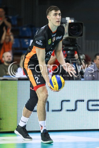  05.02.2017 RZESZOW<br />SIATKOWKA PLUSLIGA 2016/2017 MEN VOLLEYBALL POLAND POLISH PLUS LIGA LEAGUE SEASON 2016/2017<br />MECZ ASSECO RESOVIA RZESZOW - CUPRUM LUBIN <br />N/Z LUKASZ KACZMAREK SYLWETKA <br /> 