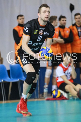  05.02.2017 RZESZOW<br />SIATKOWKA PLUSLIGA 2016/2017 MEN VOLLEYBALL POLAND POLISH PLUS LIGA LEAGUE SEASON 2016/2017<br />MECZ ASSECO RESOVIA RZESZOW - CUPRUM LUBIN <br />N/Z DAWID GUNIA SYLWETKA <br /> 