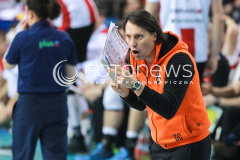  05.02.2017 RZESZOW<br />SIATKOWKA PLUSLIGA 2016/2017 MEN VOLLEYBALL POLAND POLISH PLUS LIGA LEAGUE SEASON 2016/2017<br />MECZ ASSECO RESOVIA RZESZOW - CUPRUM LUBIN <br />N/Z GHEORGHE CRETU - I TRENER ( HEAD COACH ) SYLWETKA <br /> 