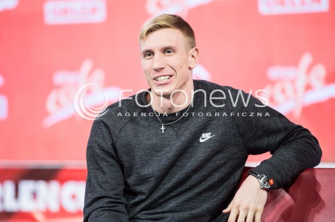  15.02.2017 LODZ POLAND<br />KONFERENCJA PRASOWA Z UDZIALEM GWIAZD ORLEN CUP 2017<br />N/Z PIOTR LISEK SYLWETKA<br /> 