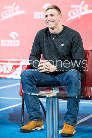  15.02.2017 LODZ POLAND<br />KONFERENCJA PRASOWA Z UDZIALEM GWIAZD ORLEN CUP 2017<br />N/Z PIOTR LISEK SYLWETKA<br /> 