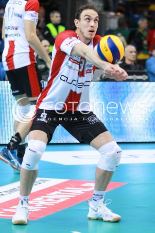  18.02.2017 RZESZOW<br />SIATKOWKA PLUSLIGA 2016/2017 MEN VOLLEYBALL POLAND POLISH PLUS LIGA LEAGUE SEASON 2016/2017<br />MECZ ASSECO RESOVIA RZESZOW - JASTRZEBSKI WEGIEL <br />N/Z MARKO IVOVIC SYLWETKA <br /> 