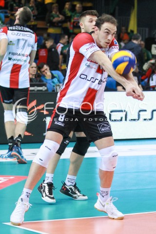  18.02.2017 RZESZOW<br />SIATKOWKA PLUSLIGA 2016/2017 MEN VOLLEYBALL POLAND POLISH PLUS LIGA LEAGUE SEASON 2016/2017<br />MECZ ASSECO RESOVIA RZESZOW - JASTRZEBSKI WEGIEL <br />N/Z MARKO IVOVIC SYLWETKA <br /> 