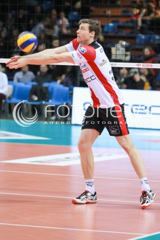  18.02.2017 RZESZOW<br />SIATKOWKA PLUSLIGA 2016/2017 MEN VOLLEYBALL POLAND POLISH PLUS LIGA LEAGUE SEASON 2016/2017<br />MECZ ASSECO RESOVIA RZESZOW - JASTRZEBSKI WEGIEL <br />N/Z JOCHEN SCHOPS SYLWETKA <br /> 