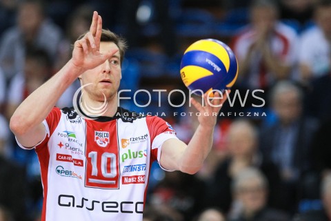  18.02.2017 RZESZOW<br />SIATKOWKA PLUSLIGA 2016/2017 MEN VOLLEYBALL POLAND POLISH PLUS LIGA LEAGUE SEASON 2016/2017<br />MECZ ASSECO RESOVIA RZESZOW - JASTRZEBSKI WEGIEL <br />N/Z JOCHEN SCHOPS SYLWETKA <br /> 