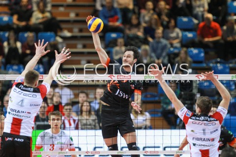  18.02.2017 RZESZOW<br />SIATKOWKA PLUSLIGA 2016/2017 MEN VOLLEYBALL POLAND POLISH PLUS LIGA LEAGUE SEASON 2016/2017<br />MECZ ASSECO RESOVIA RZESZOW - JASTRZEBSKI WEGIEL <br />N/Z JASON DEROCCO <br /> 