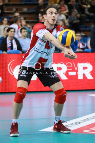  25.02.2017 RZESZOW<br />SIATKOWKA PLUSLIGA 2016/2017 MEN VOLLEYBALL POLAND POLISH PLUS LIGA LEAGUE SEASON 2016/2017<br />MECZ ASSECO RESOVIA RZESZOW - LUCZNICZKA BYDGOSZCZ <br />N/Z MARKO IVOVIC SYLWETKA <br /> 