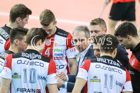  25.02.2017 RZESZOW<br />SIATKOWKA PLUSLIGA 2016/2017 MEN VOLLEYBALL POLAND POLISH PLUS LIGA LEAGUE SEASON 2016/2017<br />MECZ ASSECO RESOVIA RZESZOW - LUCZNICZKA BYDGOSZCZ <br />N/Z ANDRZEJ KOWAL - I TRENER ( HEAD COACH ) <br /> 