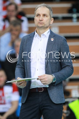  25.02.2017 RZESZOW<br />SIATKOWKA PLUSLIGA 2016/2017 MEN VOLLEYBALL POLAND POLISH PLUS LIGA LEAGUE SEASON 2016/2017<br />MECZ ASSECO RESOVIA RZESZOW - LUCZNICZKA BYDGOSZCZ <br />N/Z ANDRZEJ KOWAL - I TRENER ( HEAD COACH ) SYLWETKA <br /> 