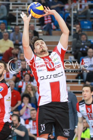  25.02.2017 RZESZOW<br />SIATKOWKA PLUSLIGA 2016/2017 MEN VOLLEYBALL POLAND POLISH PLUS LIGA LEAGUE SEASON 2016/2017<br />MECZ ASSECO RESOVIA RZESZOW - LUCZNICZKA BYDGOSZCZ <br />N/Z FABIAN DRZYZGA SYLWETKA <br /> 