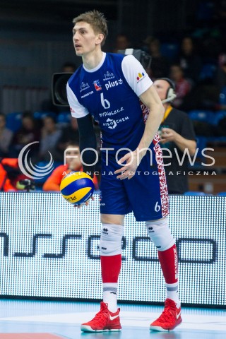  25.02.2017 RZESZOW<br />SIATKOWKA PLUSLIGA 2016/2017 MEN VOLLEYBALL POLAND POLISH PLUS LIGA LEAGUE SEASON 2016/2017<br />MECZ ASSECO RESOVIA RZESZOW - LUCZNICZKA BYDGOSZCZ <br />N/Z IGOR YUDIN SYLWETKA <br /> 
