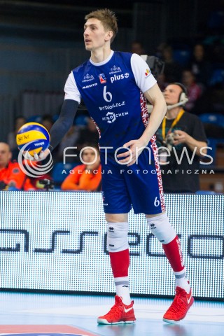  25.02.2017 RZESZOW<br />SIATKOWKA PLUSLIGA 2016/2017 MEN VOLLEYBALL POLAND POLISH PLUS LIGA LEAGUE SEASON 2016/2017<br />MECZ ASSECO RESOVIA RZESZOW - LUCZNICZKA BYDGOSZCZ <br />N/Z IGOR YUDIN SYLWETKA <br /> 
