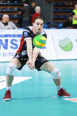  01.03.2017 RZESZOW POLAND<br />SIATKOWKA LIGA MISTRZOW <br />MEN CEV VOLLEYBALL CHAMPIONS LEAGUE 2016/2017<br />MECZ ASSECO RESOVIA - DUKLA LIBEREC <br />N/Z MARKO IVOVIC SYLWETKA <br /> 