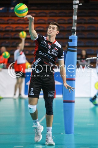  01.03.2017 RZESZOW POLAND<br />SIATKOWKA LIGA MISTRZOW <br />MEN CEV VOLLEYBALL CHAMPIONS LEAGUE 2016/2017<br />MECZ ASSECO RESOVIA - DUKLA LIBEREC <br />N/Z THOMAS JAESCHKE SYLWETKA <br /> 