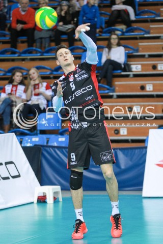  01.03.2017 RZESZOW POLAND<br />SIATKOWKA LIGA MISTRZOW <br />MEN CEV VOLLEYBALL CHAMPIONS LEAGUE 2016/2017<br />MECZ ASSECO RESOVIA - DUKLA LIBEREC <br />N/Z THIBAULT ROSSARD SYLWETKA <br /> 