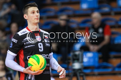  01.03.2017 RZESZOW POLAND<br />SIATKOWKA LIGA MISTRZOW <br />MEN CEV VOLLEYBALL CHAMPIONS LEAGUE 2016/2017<br />MECZ ASSECO RESOVIA - DUKLA LIBEREC <br />N/Z THIBAULT ROSSARD SYLWETKA <br /> 