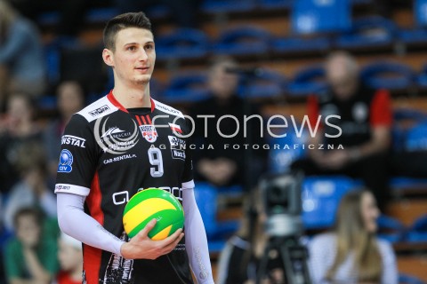  01.03.2017 RZESZOW POLAND<br />SIATKOWKA LIGA MISTRZOW <br />MEN CEV VOLLEYBALL CHAMPIONS LEAGUE 2016/2017<br />MECZ ASSECO RESOVIA - DUKLA LIBEREC <br />N/Z THIBAULT ROSSARD SYLWETKA <br /> 
