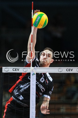  01.03.2017 RZESZOW POLAND<br />SIATKOWKA LIGA MISTRZOW <br />MEN CEV VOLLEYBALL CHAMPIONS LEAGUE 2016/2017<br />MECZ ASSECO RESOVIA - DUKLA LIBEREC <br />N/Z MARKO IVOVIC SYLWETKA ATAK <br /> 