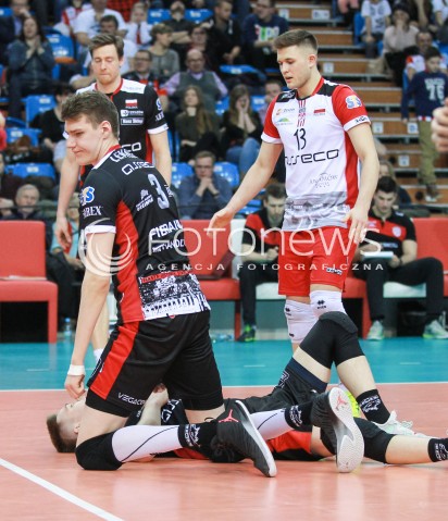  01.03.2017 RZESZOW POLAND<br />SIATKOWKA LIGA MISTRZOW <br />MEN CEV VOLLEYBALL CHAMPIONS LEAGUE 2016/2017<br />MECZ ASSECO RESOVIA - DUKLA LIBEREC <br />N/Z BARTLOMIEJ LEMANSKI JOHN GORDON PERRIN MATEUSZ MASLOWSKI SMUTEK PORAZKA PRZEGRANA EMOCJE<br /> 