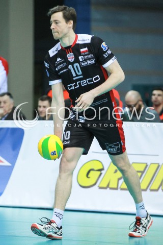  01.03.2017 RZESZOW POLAND<br />SIATKOWKA LIGA MISTRZOW <br />MEN CEV VOLLEYBALL CHAMPIONS LEAGUE 2016/2017<br />MECZ ASSECO RESOVIA - DUKLA LIBEREC <br />N/Z JOCHEN SCHOPS SYLWETKA <br /> 