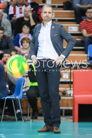  01.03.2017 RZESZOW POLAND<br />SIATKOWKA LIGA MISTRZOW <br />MEN CEV VOLLEYBALL CHAMPIONS LEAGUE 2016/2017<br />MECZ ASSECO RESOVIA - DUKLA LIBEREC <br />N/Z ANDRZEJ KOWAL - I TRENER ( HEAD COACH ) SYLWETKA <br /> 