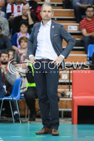  01.03.2017 RZESZOW POLAND<br />SIATKOWKA LIGA MISTRZOW <br />MEN CEV VOLLEYBALL CHAMPIONS LEAGUE 2016/2017<br />MECZ ASSECO RESOVIA - DUKLA LIBEREC <br />N/Z ANDRZEJ KOWAL - I TRENER ( HEAD COACH ) SYLWETKA <br /> 