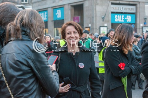  08.03.2017 WARSZAWA<br />MIEDZYNARODOWY STRAJK KOBIET<br />N/Z MAJA OSTASZEWSKA<br /> 