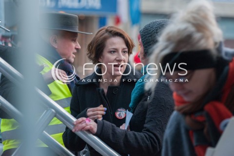  08.03.2017 WARSZAWA<br />MIEDZYNARODOWY STRAJK KOBIET<br />N/Z MAJA OSTASZEWSKA<br /> 